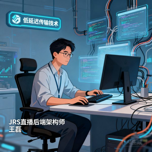 JRS直播后端架构师王磊，专注低延迟传输技术
